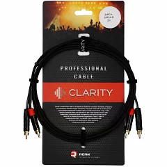 Межблочный кабель Clarity 2xRCA-2xRCA-B/2m