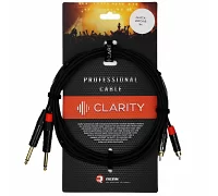 Межблочный кабель Clarity 2xJACK-2xRCA-B/3m