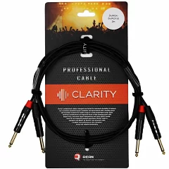 Межблочный кабель Clarity 2xJACK-2xJACK-B/2m
