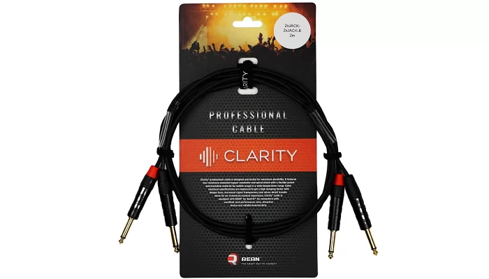 Межблочный кабель Clarity 2xJACK-2xJACK-B/2m, фото № 1