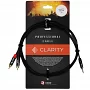 Межблочный кабель Clarity miniJACK-2xRCA-B/2m