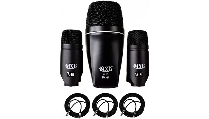 Комплект инструментальных микрофонов для ударных Marshall Electronics MXL DRUM PA 5-K, фото № 3