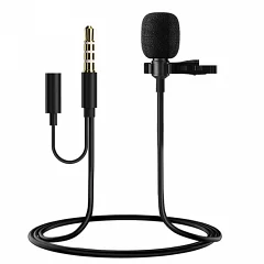 Петличний мікрофон із виходом для навушників EMCORE GL-142 (Mini Jack 3.5)