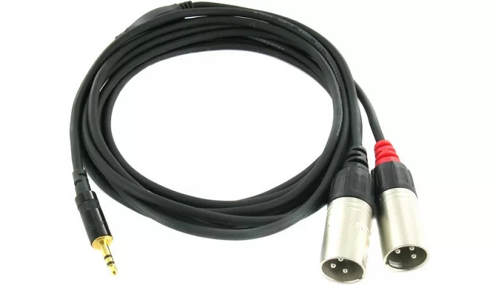 Межблочный кабель mini-Jack 3.5-2XLRm CORDIAL CFY 3 WMM, фото № 2
