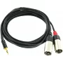 Межблочный кабель mini-Jack 3.5-2XLRm CORDIAL CFY 3 WMM