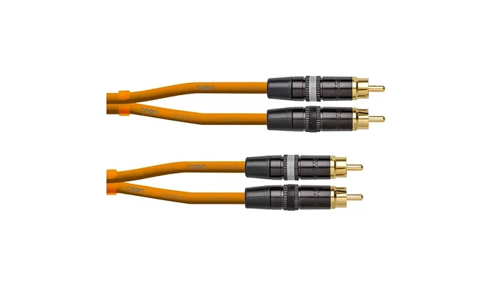 Межблочный кабель 2xRCA-2xRCA CORDIAL CEON DJ RCA 1,5 Orange, фото № 1