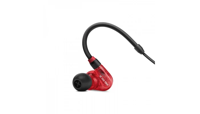 Бездротові внутрішньоканальні вакуумні навушники для персонального моніторингу SENNHEISER IE 100 PRO Wireless Red, фото № 4
