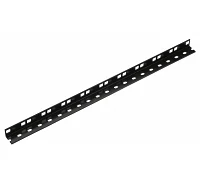 Рекова панель з отворами K&M Single rack rail Black
