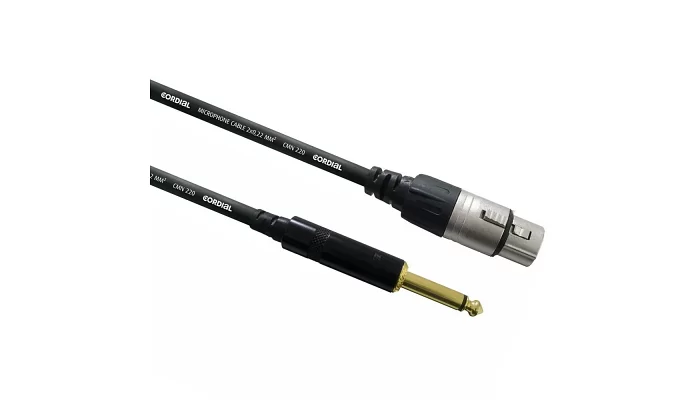 Межблочный кабель XLRf-JACK 10m CORDIAL CCM 10 FP, фото № 1