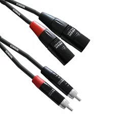 Межблочный кабель 2xXLRm-2RCA 6m CORDIAL CIU 6 MC