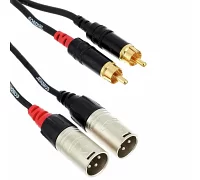 Міжблочний кабель 2xXLRm-2xRCA 3m CORDIAL CIU 3 MC