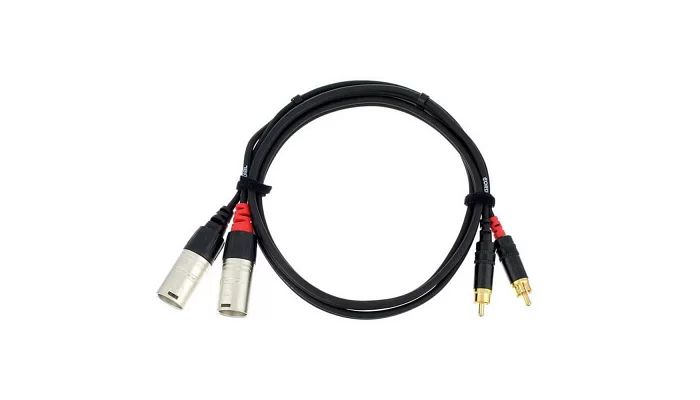 Межблочный кабель 2xXLRm-2xRCA 1.5m CORDIAL CIU 1,5 MC, фото № 3
