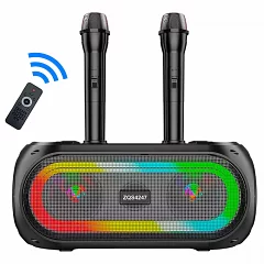 Автономна акустична система TMG ZQS4247 (2MIC+MP3+USB+FM+BT)