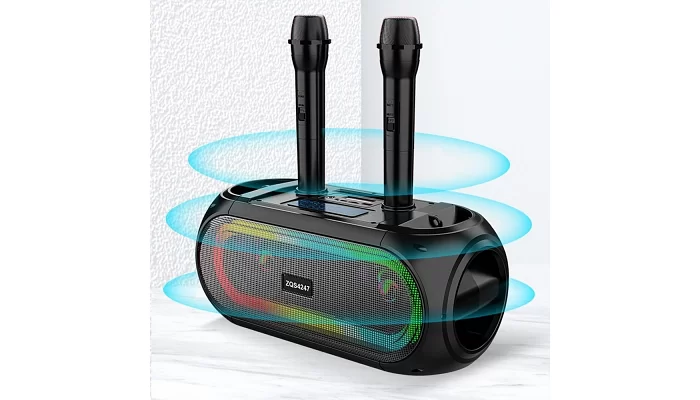 Автономна акустична система TMG ZQS4247 (2MIC+MP3+USB+FM+BT), фото № 4