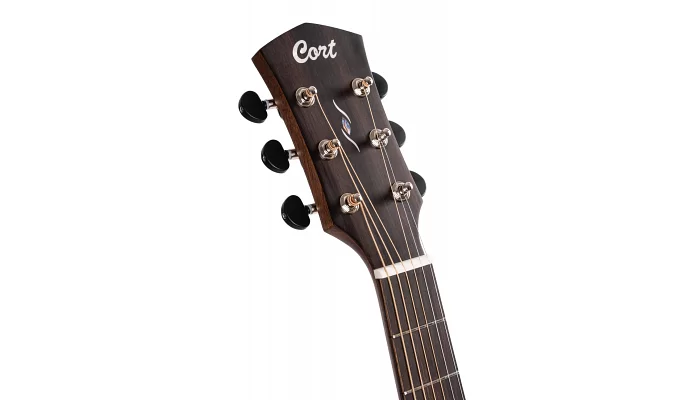Электроакустическая гитара CORT Core-DC Mahogany (Open Pore Black Burst), фото № 4