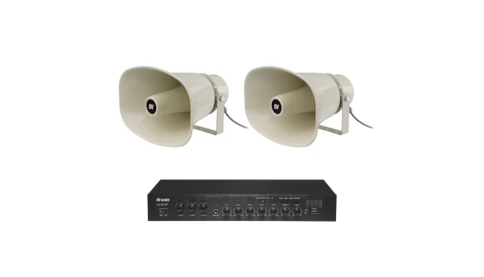 Комплект звука DV audio LA603HS20 для зоны оповещения до 900 м², фото № 1
