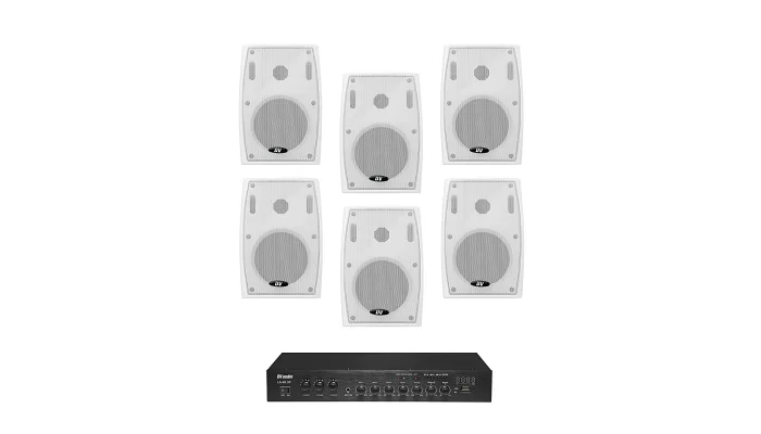 Комплект звуку DV audio LA606PB4W для приміщення до 120 м², фото № 1