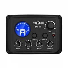 Активний підсилювач для акустичної гітари FZONE EQ-4R 4-BAND EQ ACOUSTIC PREAMP w/USB
