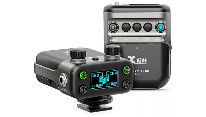 Радиосистема для видеокамер с петличными микрофонами XVIVE U5 Wireless Audio for Video System, фото № 1