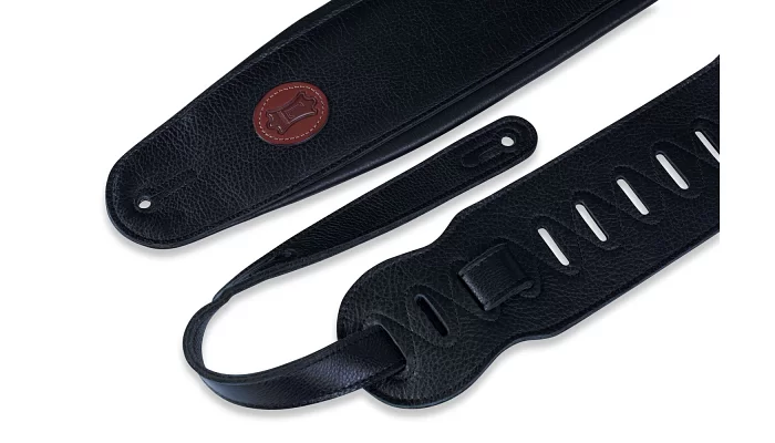 Ремінь для бас-гітари з м'якою підкладкою LEVY'S MSS2-4-BLK SIGNATURE SERIES PADDED BASS STRAP (BLACK), фото № 3