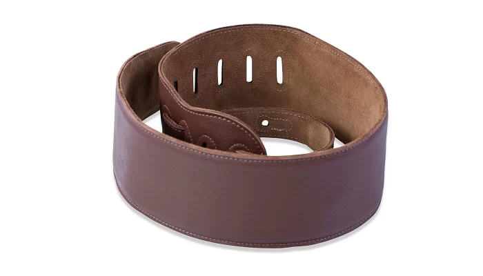 Ремінь для бас-гітари LEVY'S M4GF-BRN CLASSICS SERIES PADDED GARMENT LEATHER BASS STRAP (BROWN), фото № 2