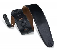 Ремінь для бас-гітари LEVY'S M4GF-BLK CLASSICS SERIES PADDED GARMENT LEATHER BASS STRAP (BLACK)