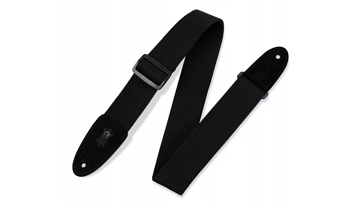 Гітарний ремінь LEVY'S MC8-BLK CLASSICS SERIES COTTON GUITAR STRAP (BLACK), фото № 1