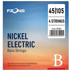 Струни для бас-гітари FZONE BS102 ELECTRIC BASS STRINGS (45-105)