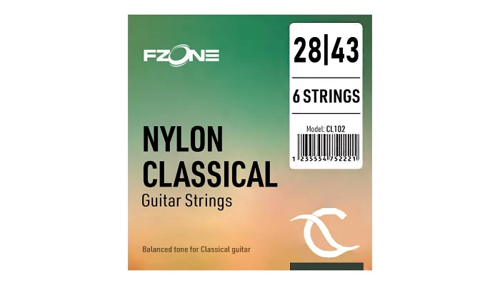 Нейлонові струни для класичної гітари FZONE CL102 CLASSICAL (28-43)