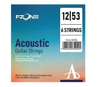 Струни для акустичної гітари FZONE AC104 ACOUSTIC PHOSPHOR BRONZE (12-53)