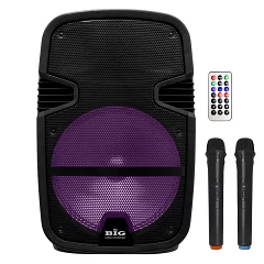 Автономна акустична система BIG300TORNADO USB/MP3/FM/BT/TWS + 2pcs VHF mic
