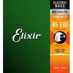 Струны для бас-гитары Elixir 5S NW L L