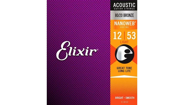 Струны для акустической гитары Elixir AC NW L, фото № 5