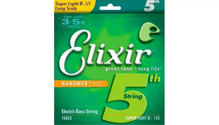 Струна для бас-гітари Elixir Bass SS NW 125 Sgl, фото № 1