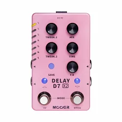 Гитарная педаль дилей MOOER D7 X2 Delay