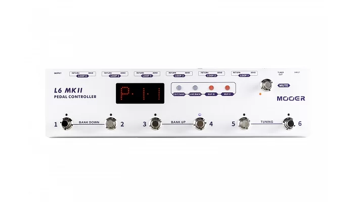 Программируемый футконтроллер для гитарных педалей эффектов MOOER Pedal Controller L6 MKII, фото № 1