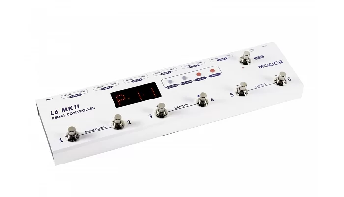Програмований футконтроллер для гітарних педалей ефектів MOOER Pedal Controller L6 MKII, фото № 4