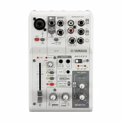 Микшерный пульт с аудиоинтерфейсом YAMAHA AG03MK2 (White)