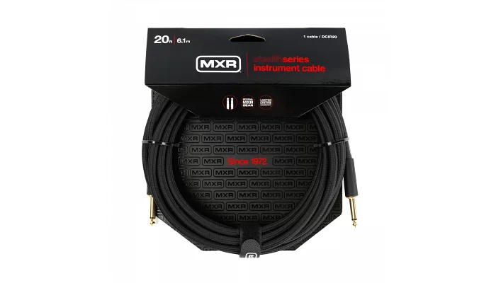 Инструментальный гитарный кабель MXR Stealth Series Instrument Cable (20ft), фото № 1