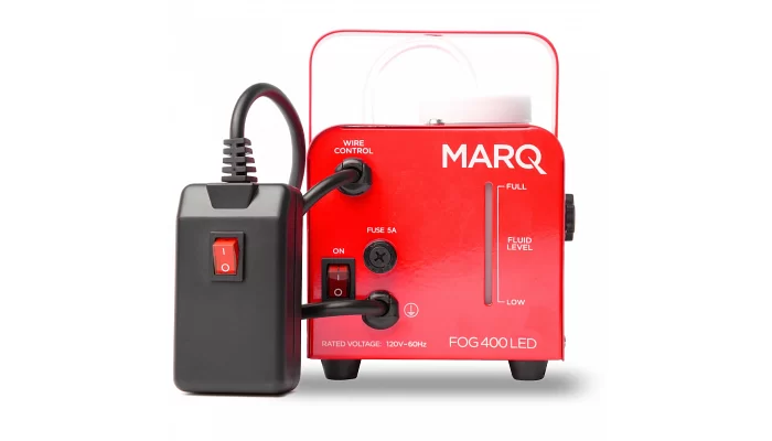 Генератор дыма с красной подсветкой MARQ FOG 400 LED (RED), фото № 3