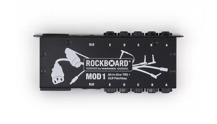 Патч-панель для педалборда ROCKBOARD MOD 1 V2 All-in-One TRS & XLR, IEC & Barrel Patchbay, фото № 5