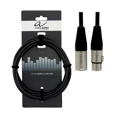 Мікрофонний кабель XLRm-XLRf ALPHA AUDIO Basic 190.540 1.5m