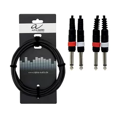 Межблочный кабель 2xmonoJack 6,3mm-2xmonoJack 6,3mm ALPHA AUDIO Basic 190.170 1.5m