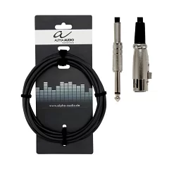 Микрофонный кабель Jack 6,3mm-XLRf ALPHA AUDIO Basic 190.060 3m
