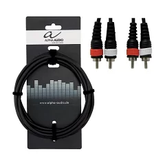 Межблочный кабель 2xRCA-2xRCA ALPHA AUDIO Basic 190.190 1.5m