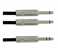 Межблочный кабель stereoJack 6,3mm-2 monoJack 6,3mm ALPHA AUDIO Basic 190.720 1.5m