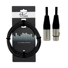 Мікрофонний кабель XLRm-XLRf ALPHA AUDIO Basic 190.545 3m