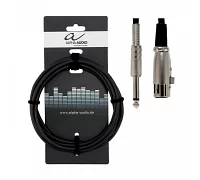 Мікрофонний кабель Jack 6,3mm-XLRf ALPHA AUDIO Basic 190.065 6m