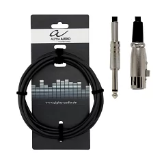 Микрофонный кабель Jack 6,3mm-XLRf ALPHA AUDIO Basic 190.065 6m