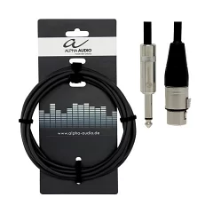 Мікрофонний кабель Jack 6,3mm-XLRf ALPHA AUDIO Pro Line 190.570 1.5m